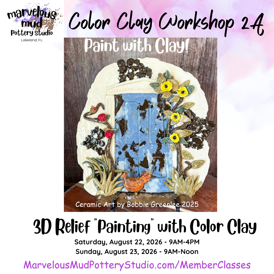 Color Clay 2A Workshop - 3D Relief Painting - 2 Days