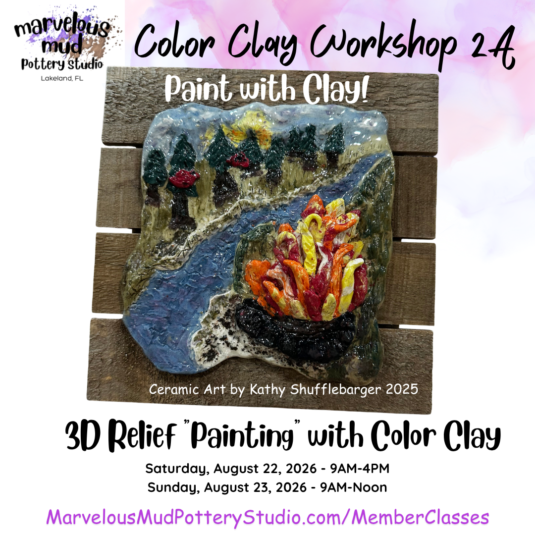 Color Clay 2A Workshop - 3D Relief Painting - 2 Days