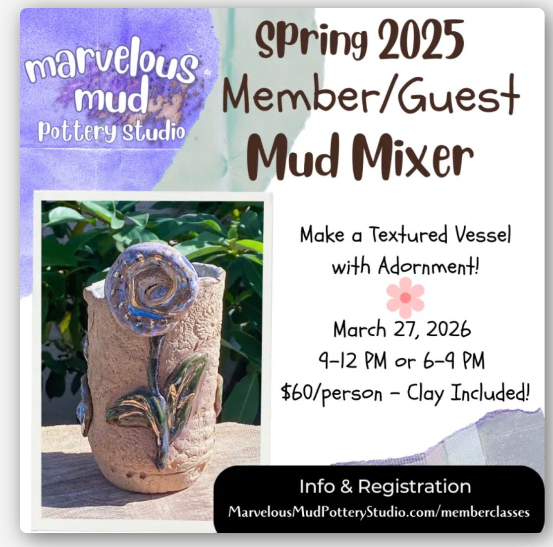2026 Member/Guest Mud Mixer - 1 Part Clay Class