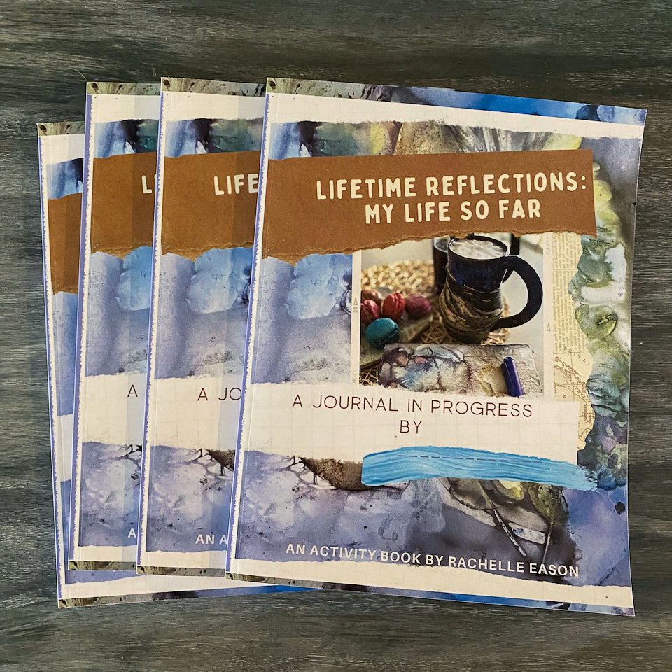 Plant-Stained Paper Printed Journal Activity Book - Lifetime Reflections: My Life So Far!