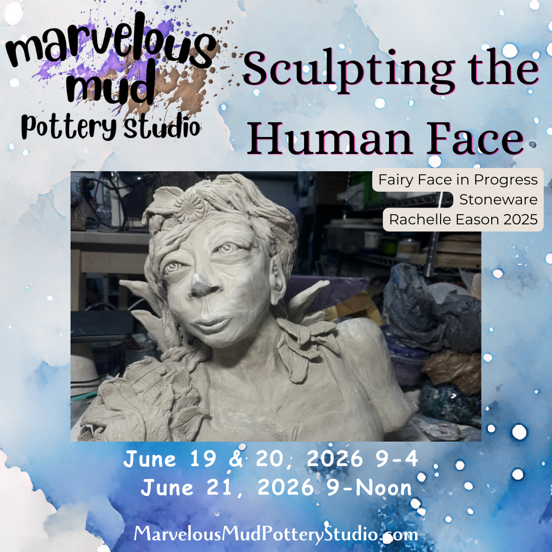 Pottery Classes - 2026 Face Sculpture - 3 Day Workshop