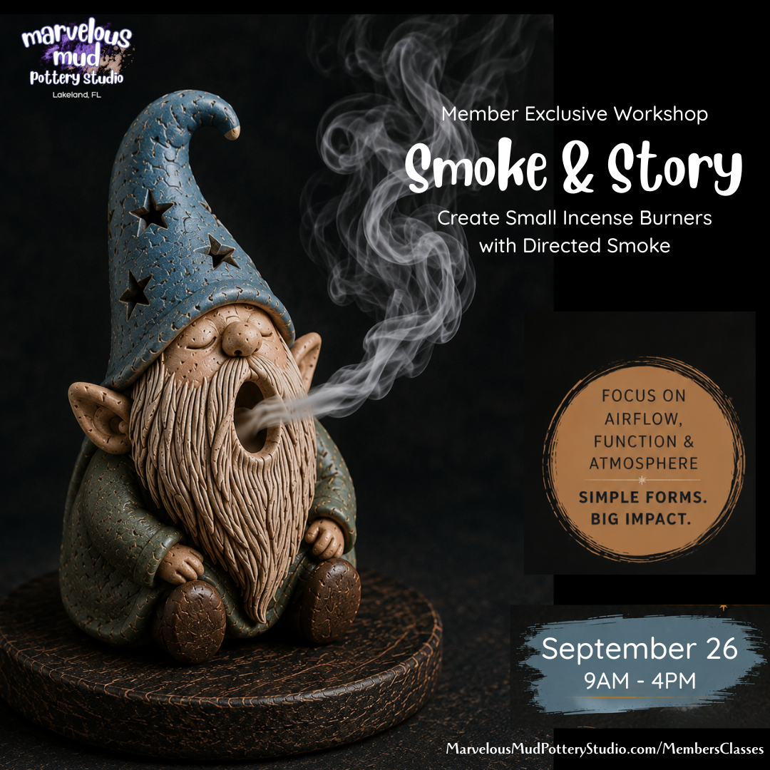 Pottery Class -Smoke & Story- Compact Incense Smokers - 1 Day Workshop