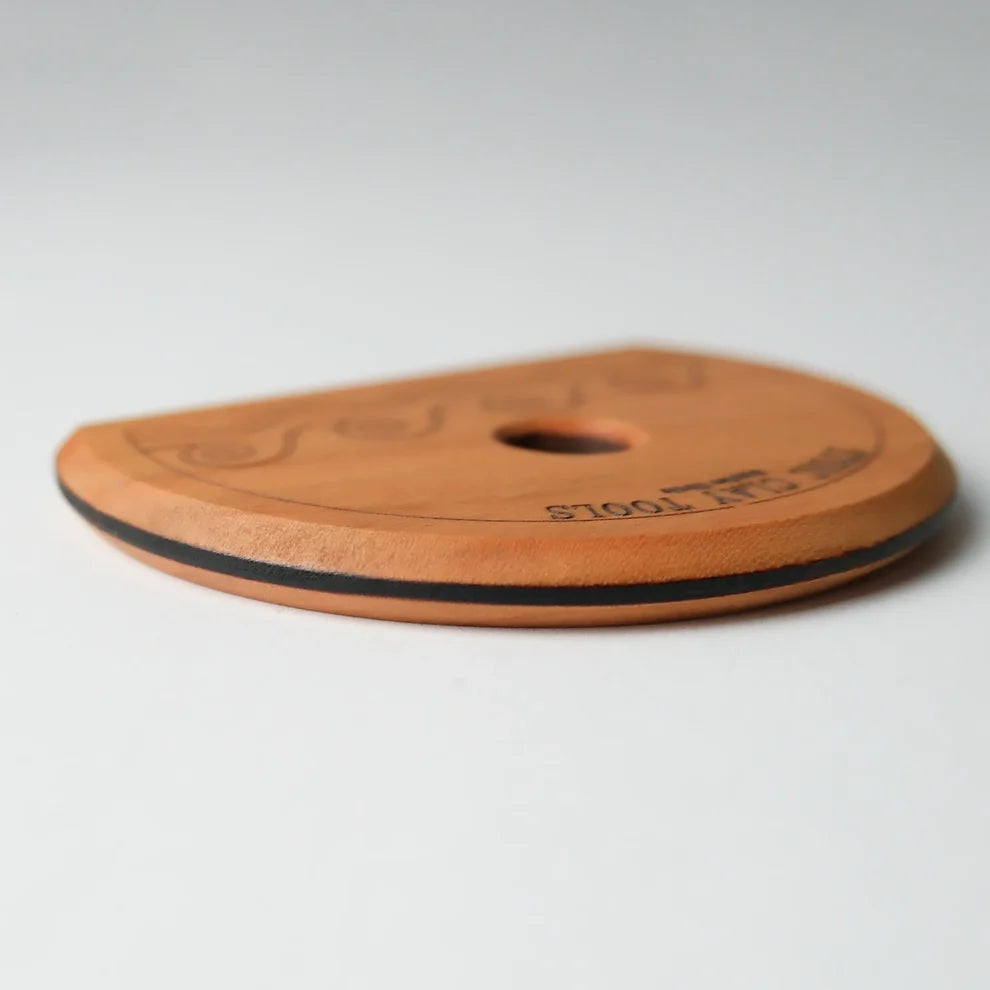 Clay Tool -Sunrise Circle RIb - Handcrafted by Stoic Clay Tools