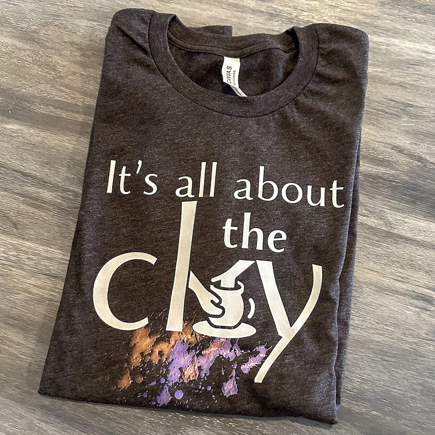 T-Shirt - It's All About the Clay - Marvelous Mud Logo