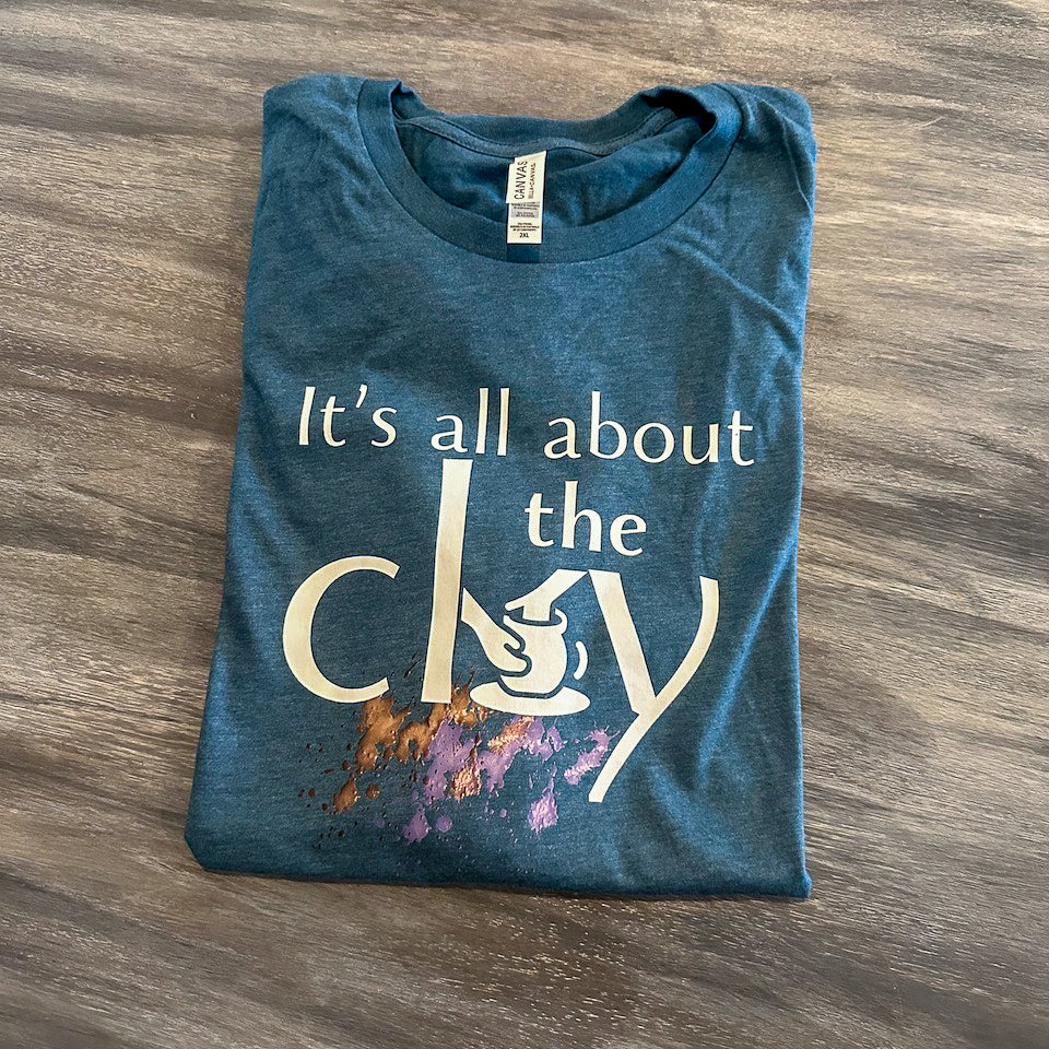 T-Shirt - It's All About the Clay - Marvelous Mud Logo