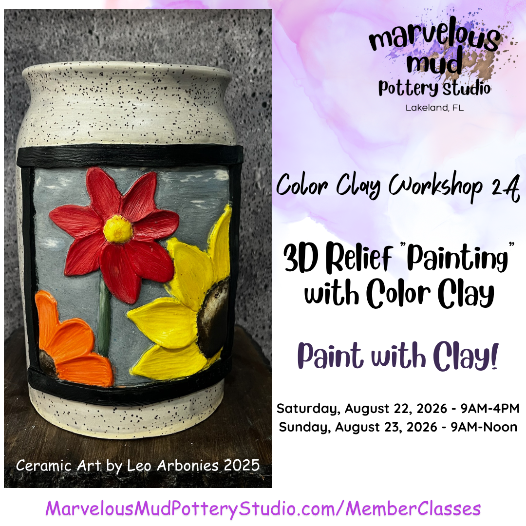 Color Clay 2A Workshop - 3D Relief Painting - 2 Days