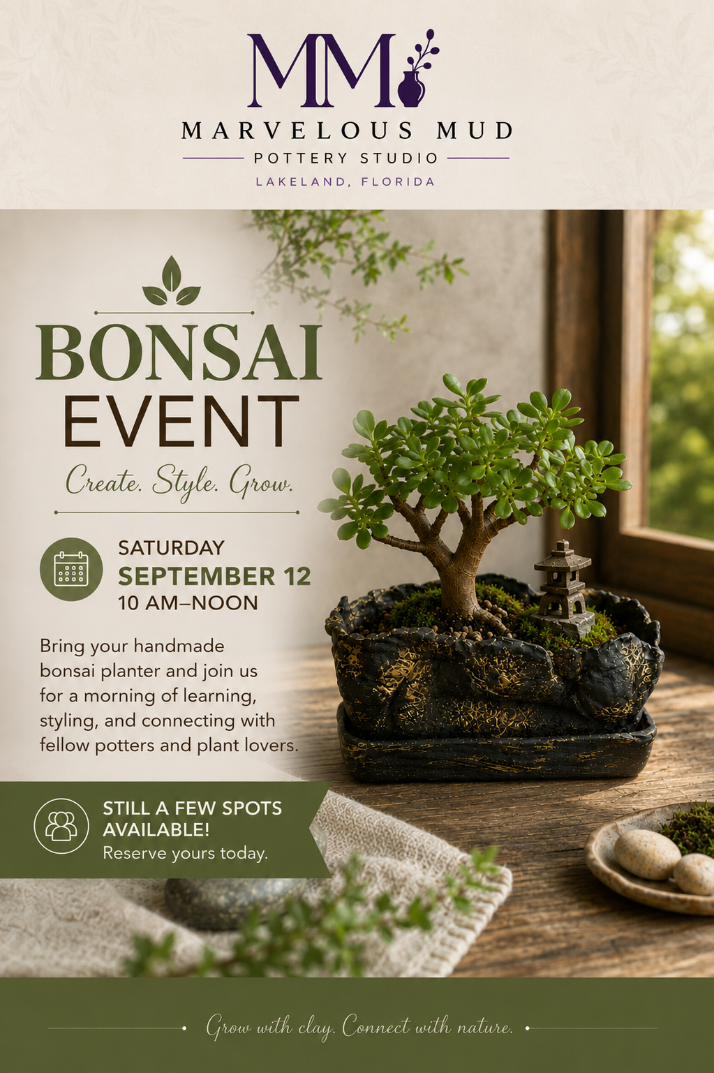 Thunderstruck Bonsai & MMPS Pottery Event
