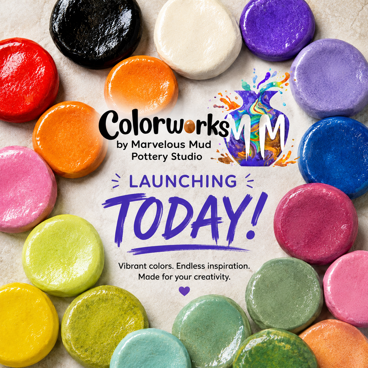 Colorworks - Premixed Color Clay and Color Slip