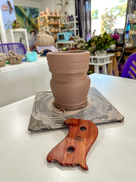 Clay Tool - "Mud Splash" Rib - Exclusive Marvelous Mud Pottery Studio Custom Tool by Rachelle Eason