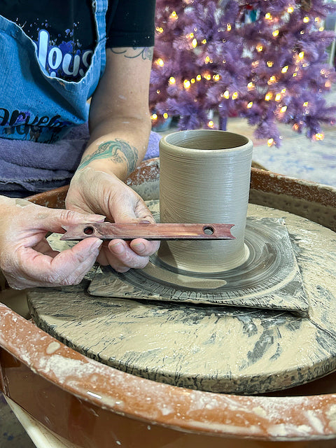 Clay Tool - "Foot Stick" Tool - Marvelous Mud Pottery Studio Custom Tool by Rachelle