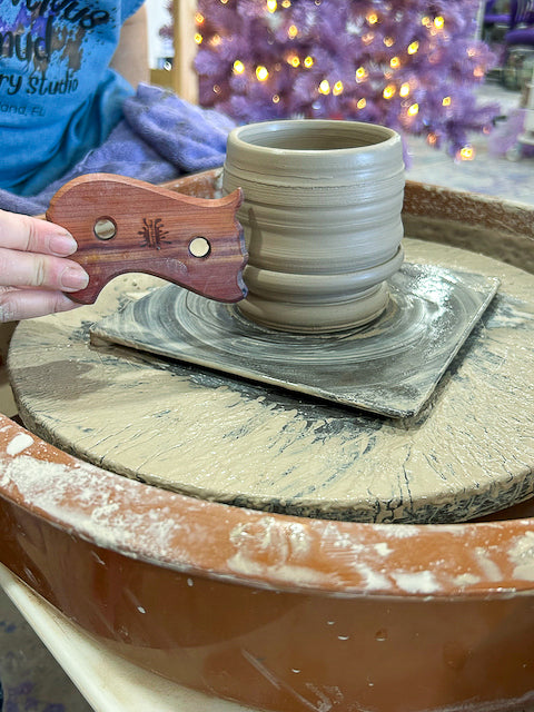 Clay Tool - "Mud Splash" Rib - Exclusive Marvelous Mud Pottery Studio Custom Tool by Rachelle Eason