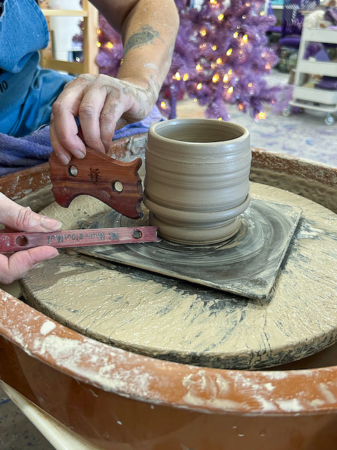 Clay Tool - "Foot Stick" Tool - Marvelous Mud Pottery Studio Custom Tool by Rachelle