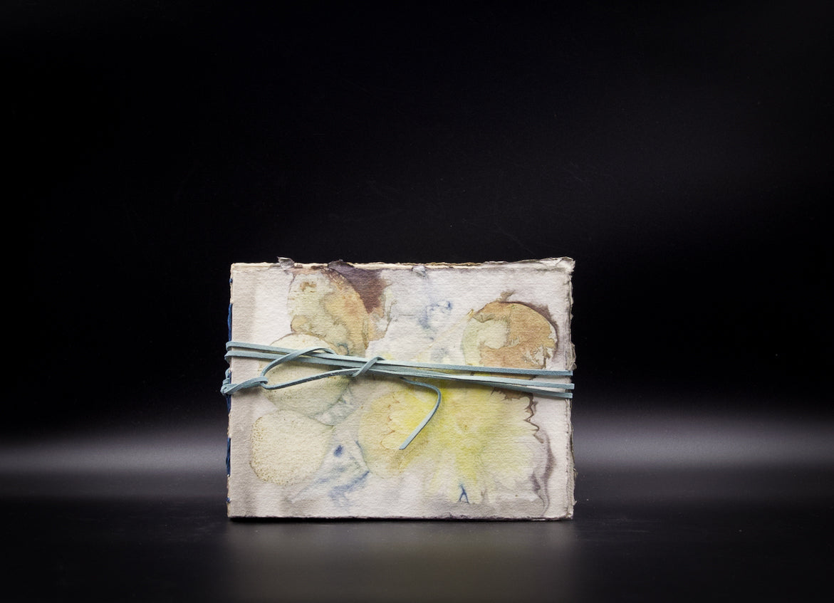 Plant-Stained Paper Journal - "Cora" - Hand-Dyed Interior Pages