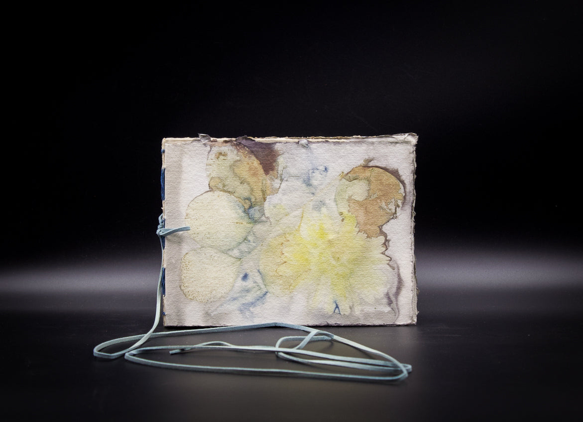 Plant-Stained Paper Journal - "Cora" - Hand-Dyed Interior Pages