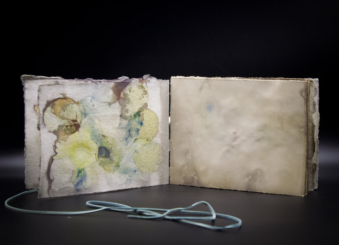 Plant-Stained Paper Journal - "Cora" - Hand-Dyed Interior Pages
