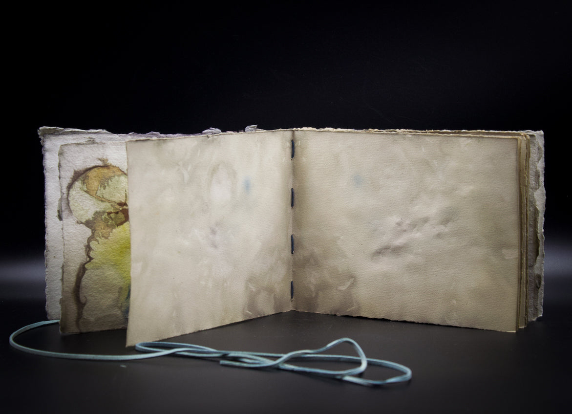 Plant-Stained Paper Journal - "Cora" - Hand-Dyed Interior Pages