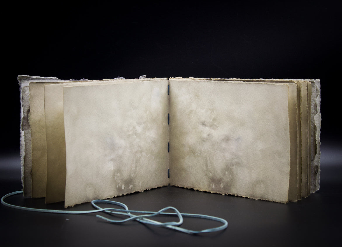 Plant-Stained Paper Journal - "Cora" - Hand-Dyed Interior Pages