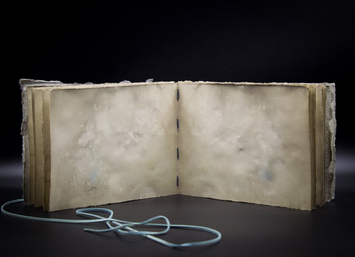 Plant-Stained Paper Journal - "Cora" - Hand-Dyed Interior Pages
