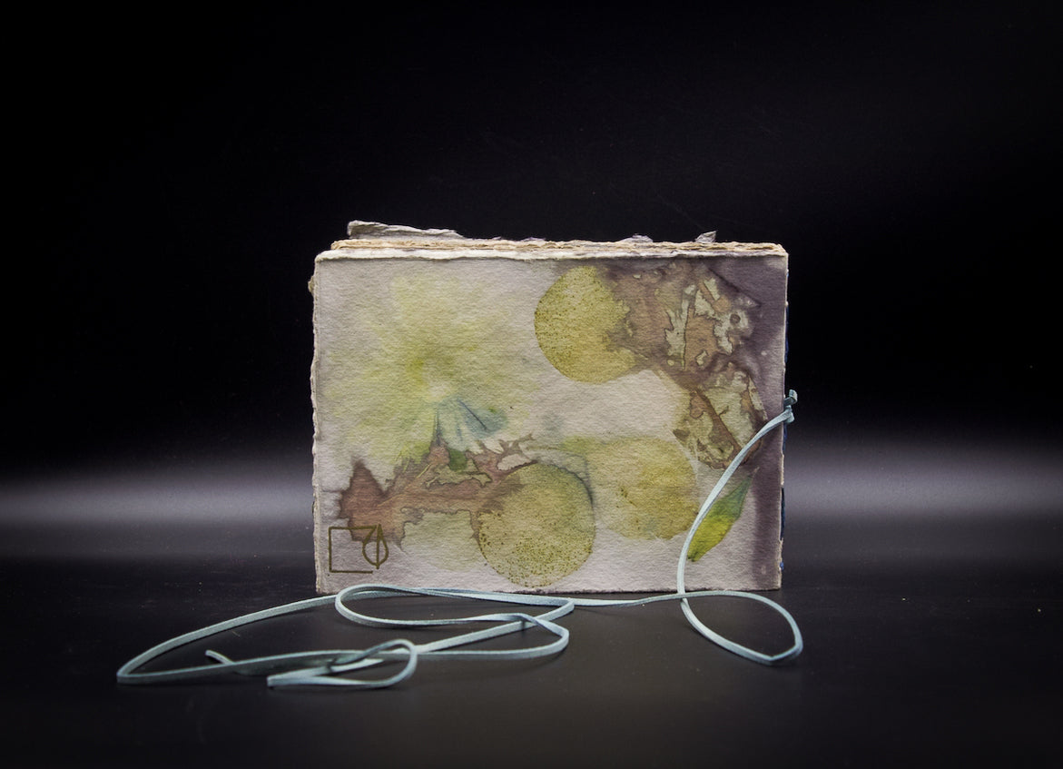 Plant-Stained Paper Journal - "Cora" - Hand-Dyed Interior Pages