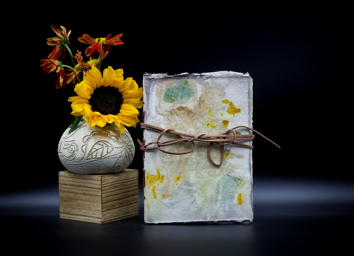 Plant-Stained Paper Plant-Stained Paper Journal - "Cerridwen" - Hand-Dyed Interior Pages