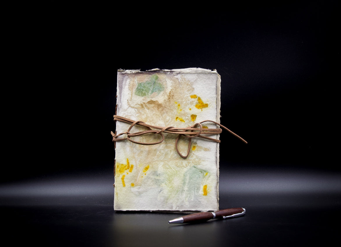 Plant-Stained Paper Plant-Stained Paper Journal - "Cerridwen" - Hand-Dyed Interior Pages