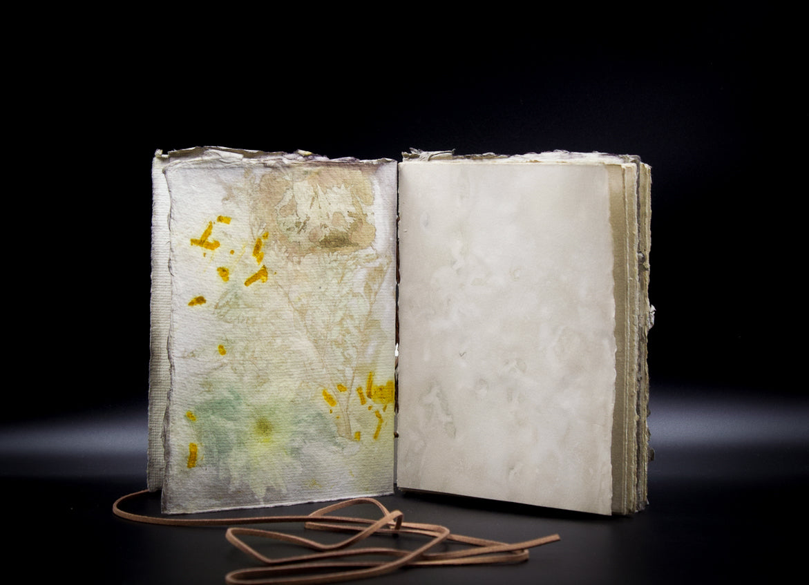 Plant-Stained Paper Plant-Stained Paper Journal - "Cerridwen" - Hand-Dyed Interior Pages