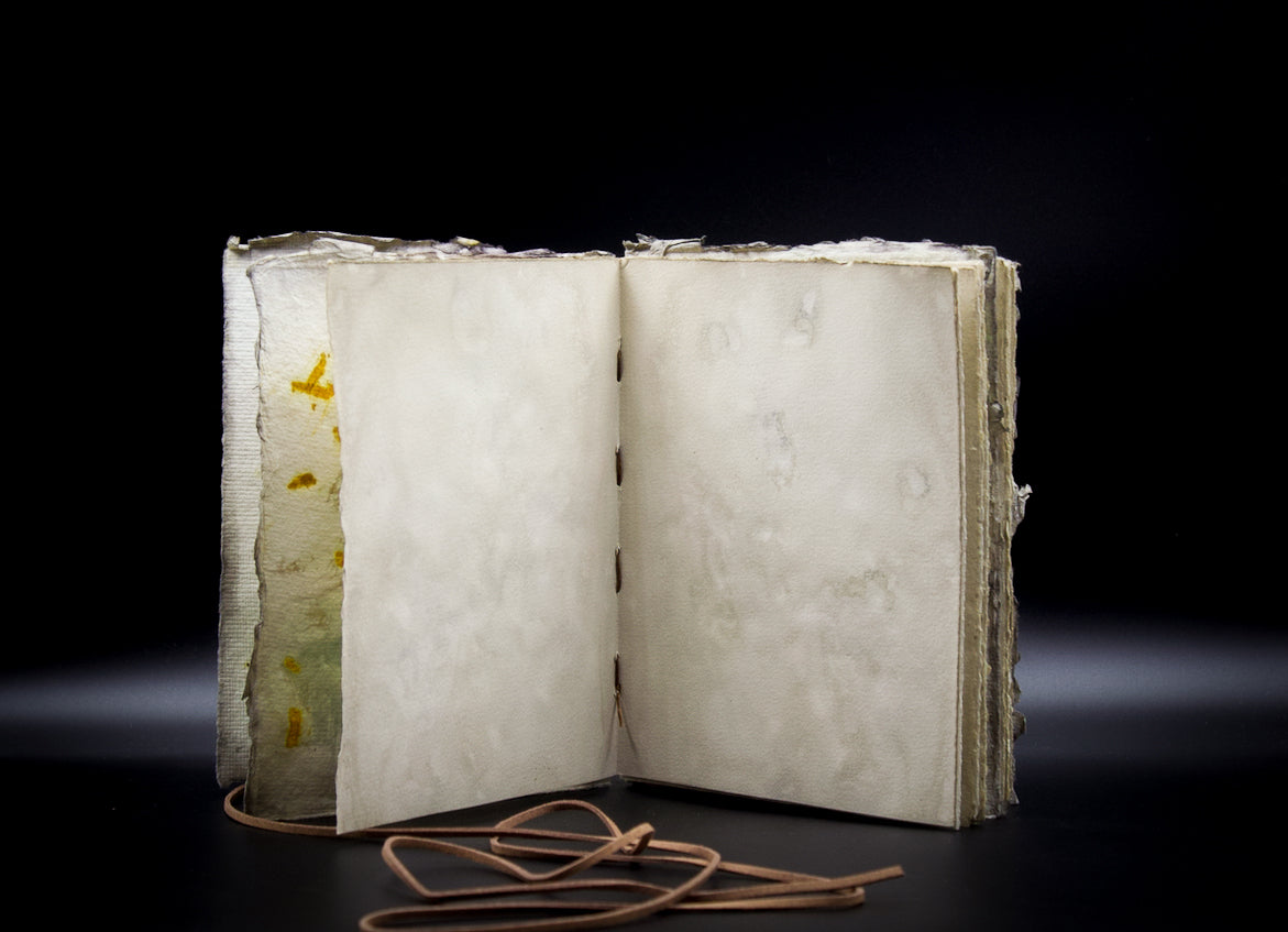 Plant-Stained Paper Plant-Stained Paper Journal - "Cerridwen" - Hand-Dyed Interior Pages