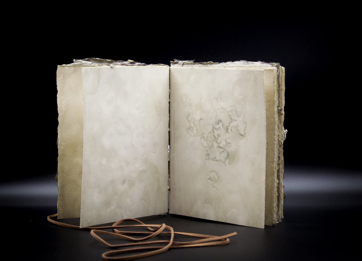 Plant-Stained Paper Plant-Stained Paper Journal - "Cerridwen" - Hand-Dyed Interior Pages