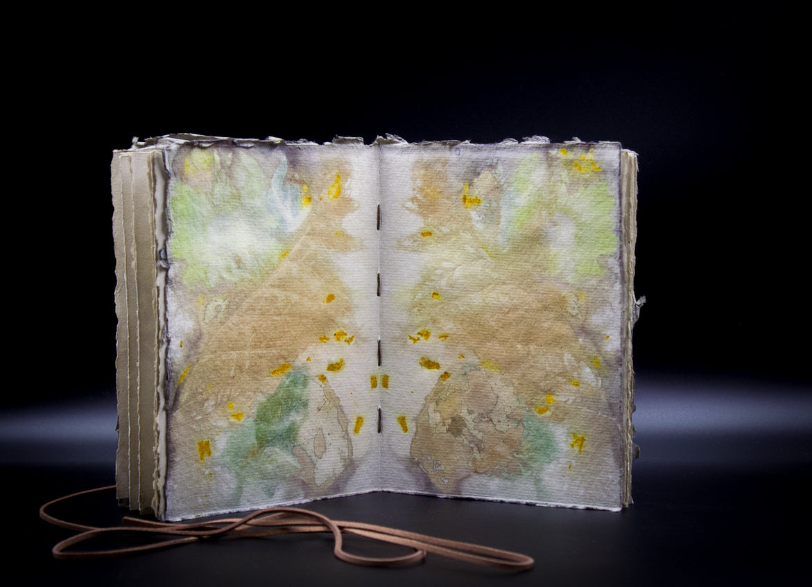 Plant-Stained Paper Plant-Stained Paper Journal - "Cerridwen" - Hand-Dyed Interior Pages