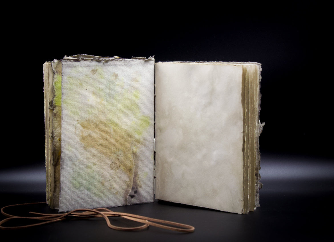Plant-Stained Paper Plant-Stained Paper Journal - "Cerridwen" - Hand-Dyed Interior Pages