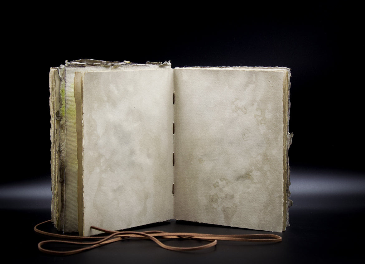 Plant-Stained Paper Plant-Stained Paper Journal - "Cerridwen" - Hand-Dyed Interior Pages