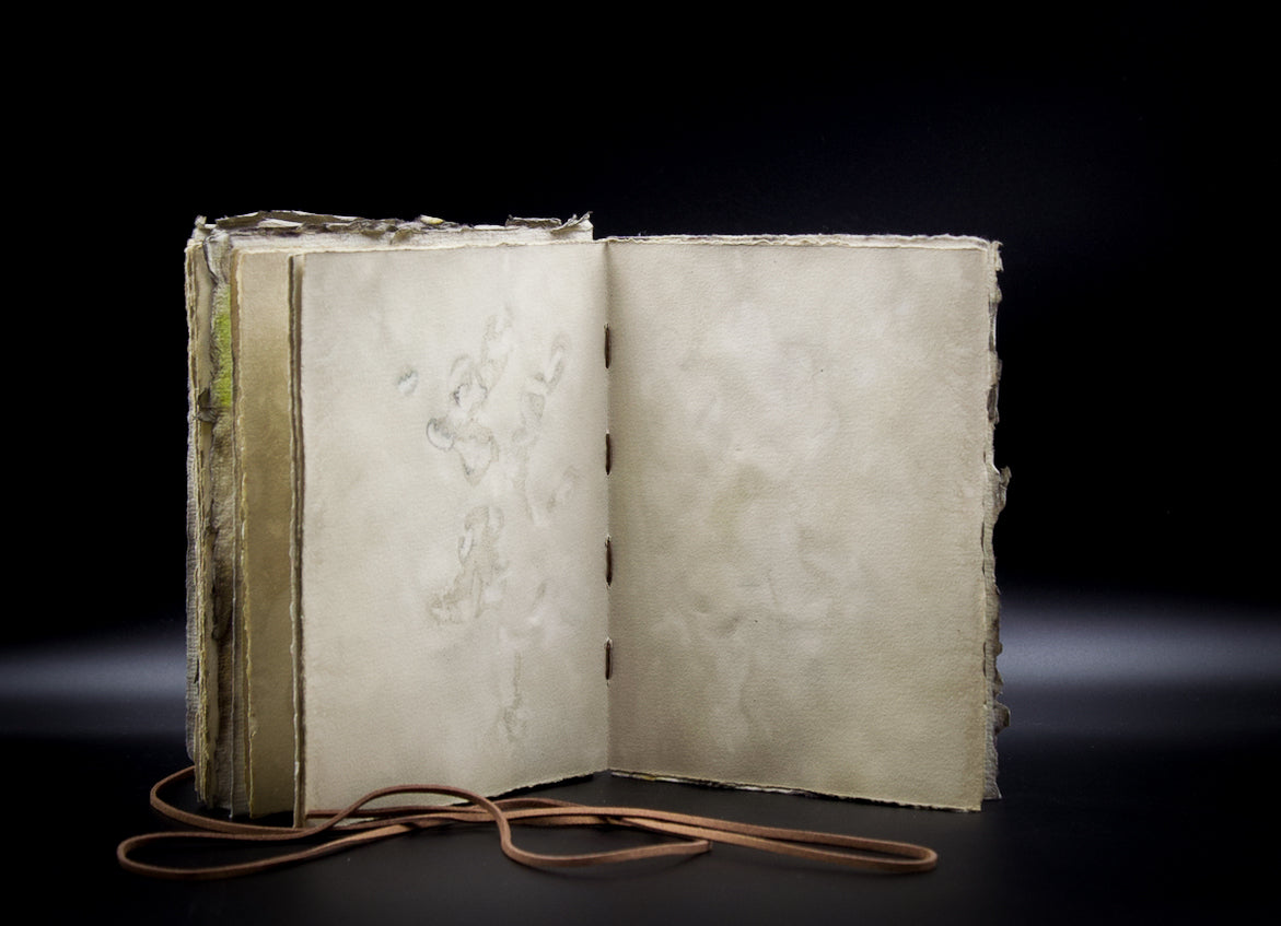 Plant-Stained Paper Plant-Stained Paper Journal - "Cerridwen" - Hand-Dyed Interior Pages