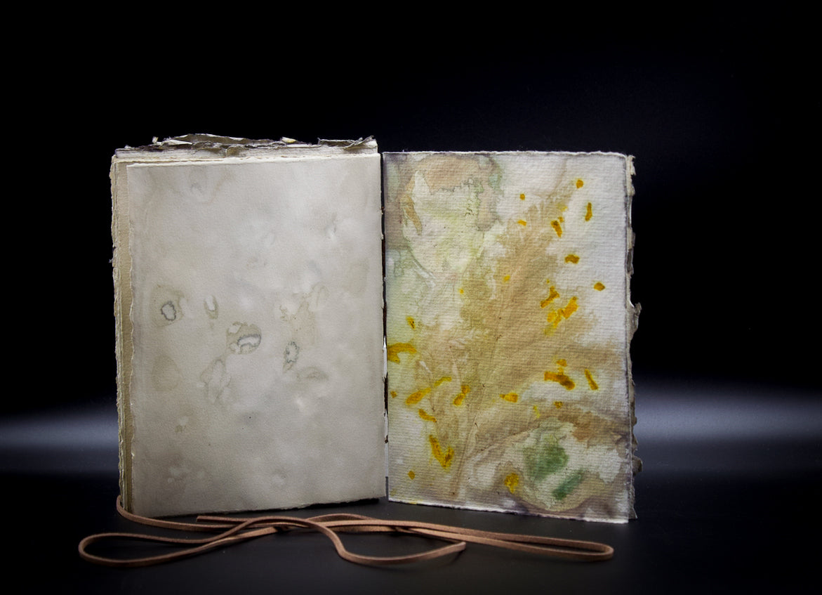 Plant-Stained Paper Plant-Stained Paper Journal - "Cerridwen" - Hand-Dyed Interior Pages