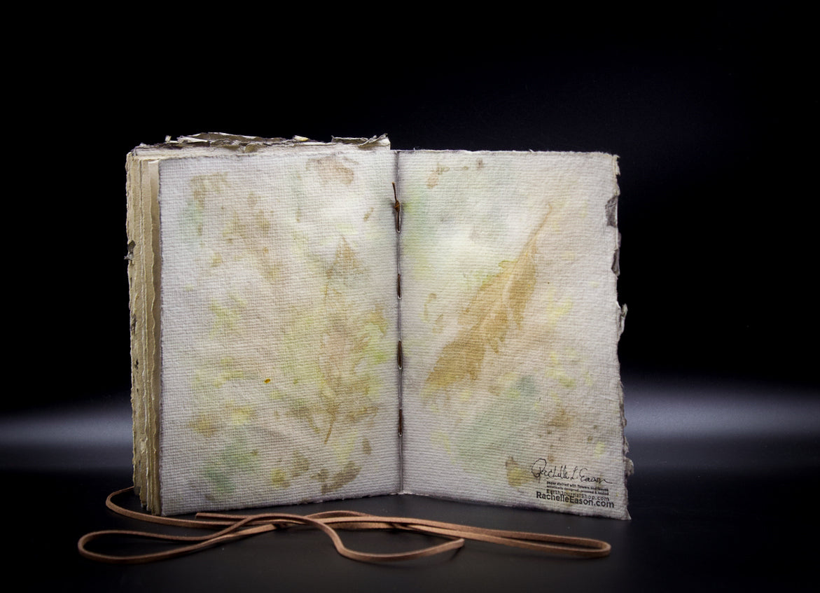 Plant-Stained Paper Plant-Stained Paper Journal - "Cerridwen" - Hand-Dyed Interior Pages