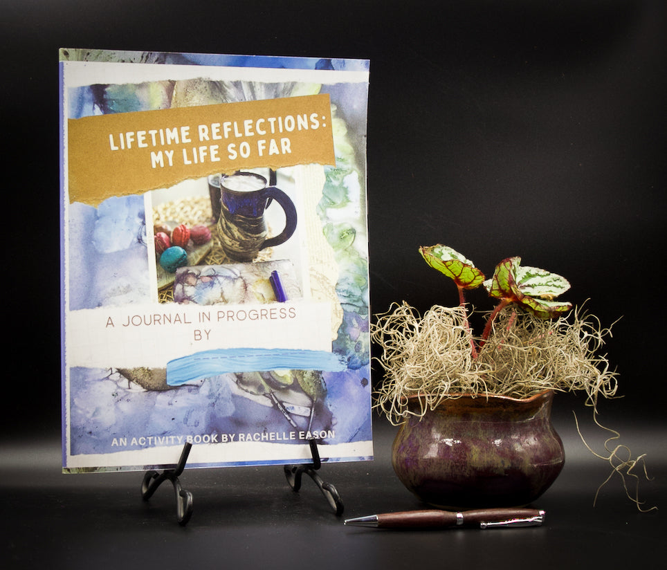 Plant-Stained Paper Printed Journal Activity Book - Lifetime Reflections: My Life So Far!