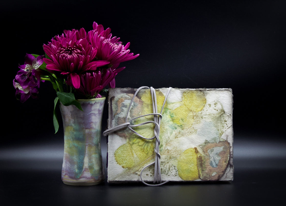 Plant-Stained Paper Journal - Classic One-Sided - Landscape - "Caitlin"
