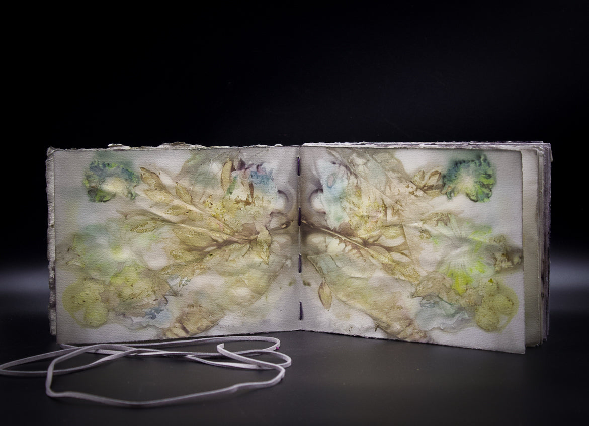 Plant-Stained Paper Journal - Classic One-Sided - Landscape - "Caitlin"