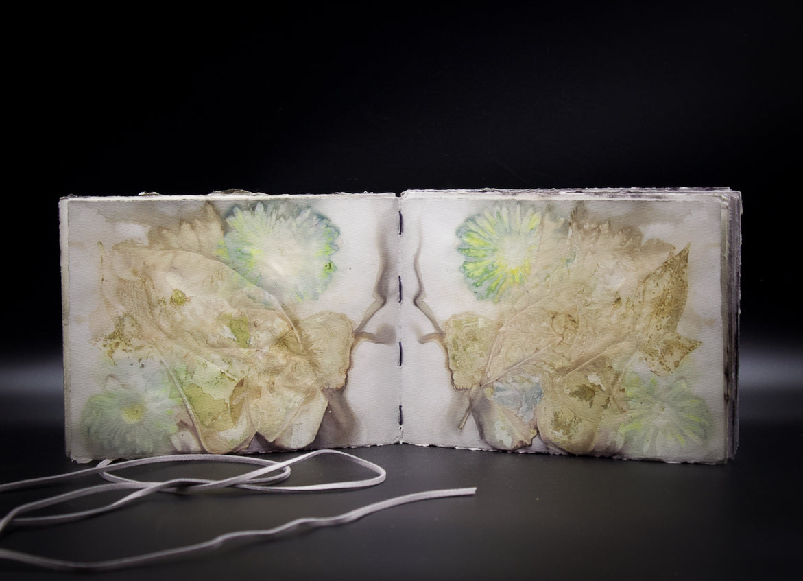Plant-Stained Paper Journal - Classic One-Sided - Landscape - "Caitlin"