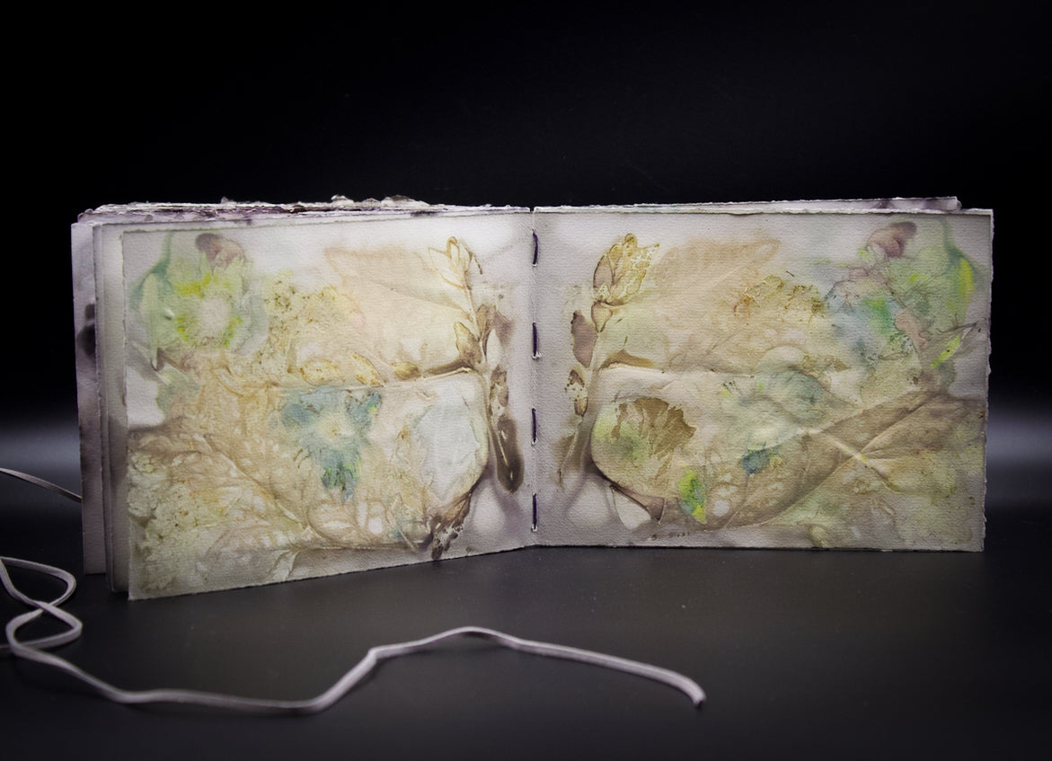 Plant-Stained Paper Journal - Classic One-Sided - Landscape - "Caitlin"