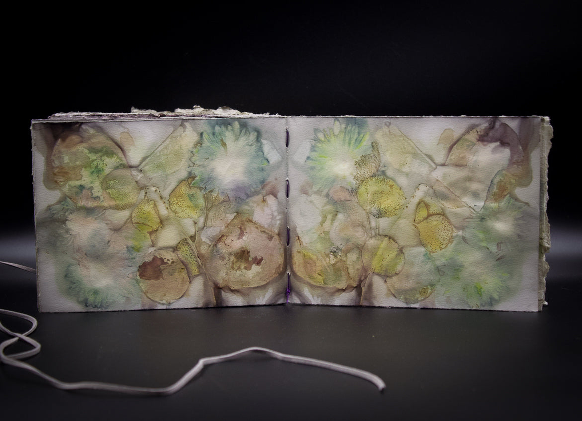 Plant-Stained Paper Journal - Classic One-Sided - Landscape - "Caitlin"