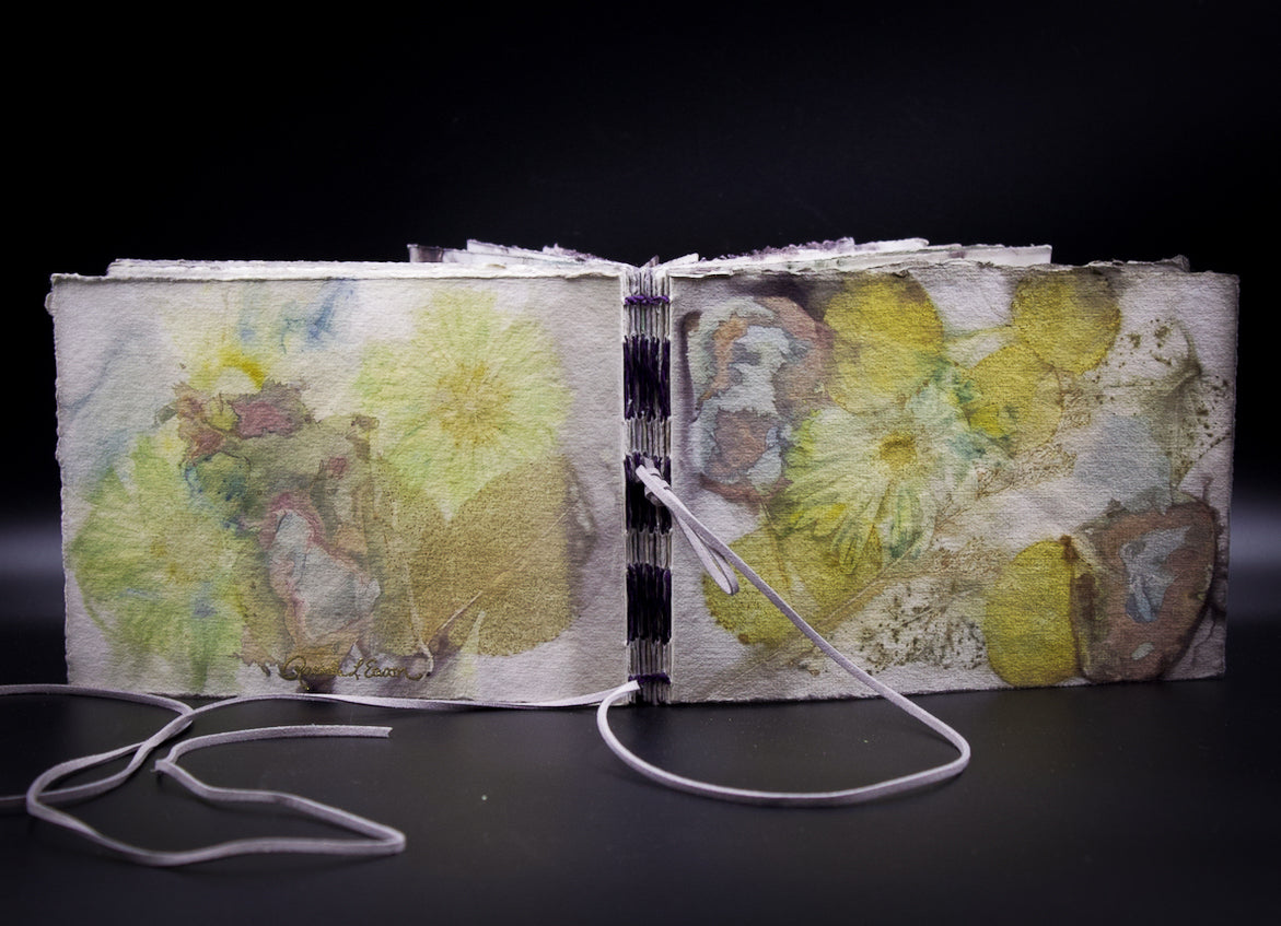 Plant-Stained Paper Journal - Classic One-Sided - Landscape - "Caitlin"