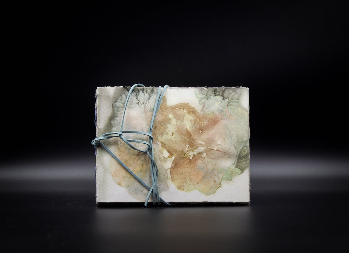Plant-Stained Paper Journal - "Ashley"  Classic One-Sided - Landscape
