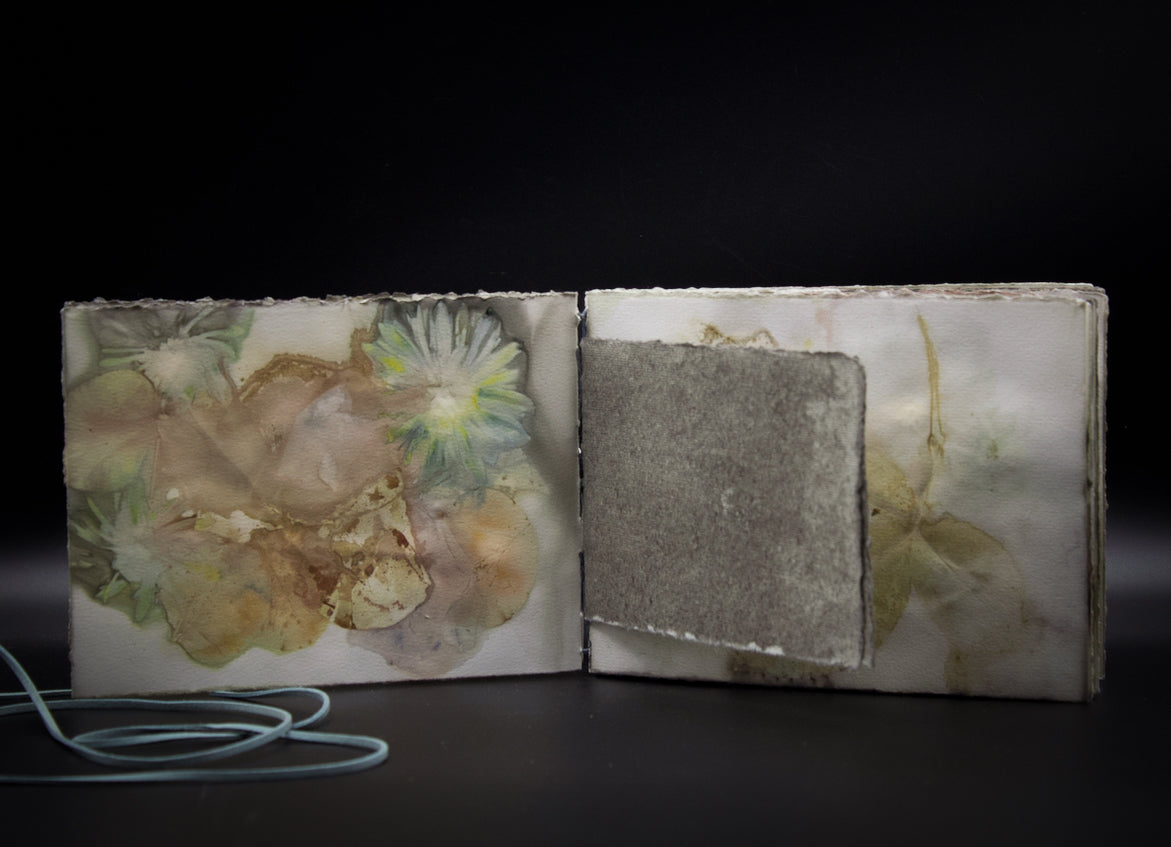 Plant-Stained Paper Journal - "Ashley"  Classic One-Sided - Landscape