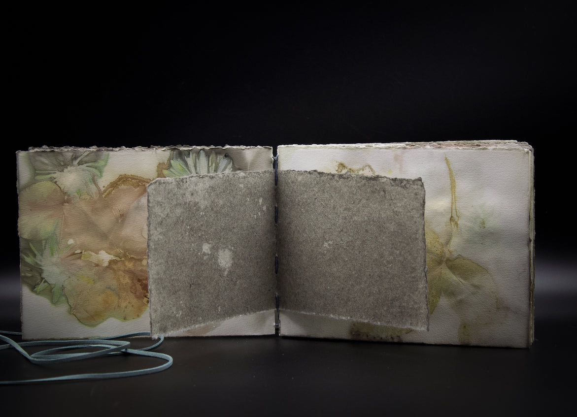 Plant-Stained Paper Journal - "Ashley"  Classic One-Sided - Landscape