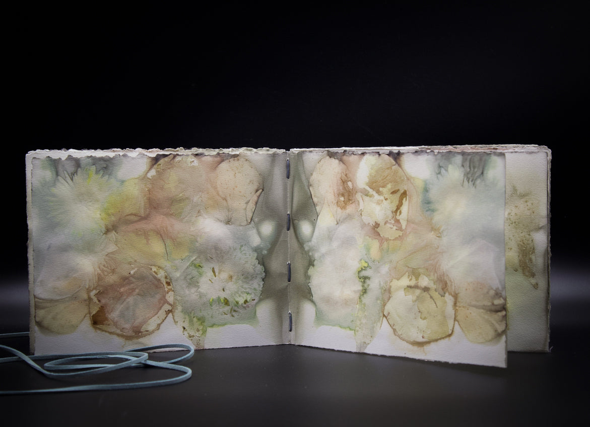 Plant-Stained Paper Journal - "Ashley"  Classic One-Sided - Landscape