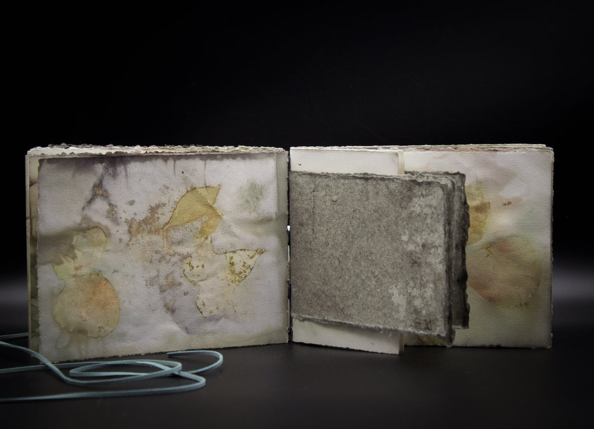 Plant-Stained Paper Journal - "Ashley"  Classic One-Sided - Landscape