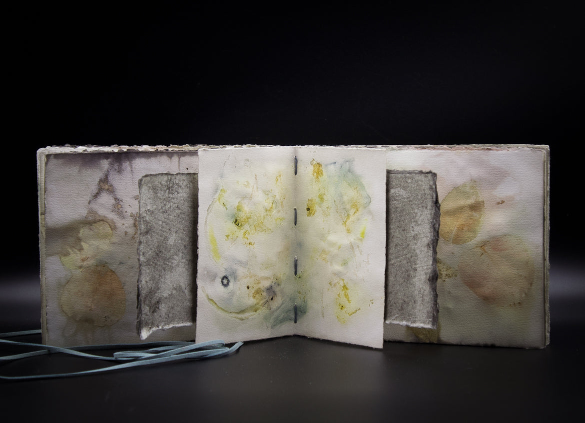 Plant-Stained Paper Journal - "Ashley"  Classic One-Sided - Landscape