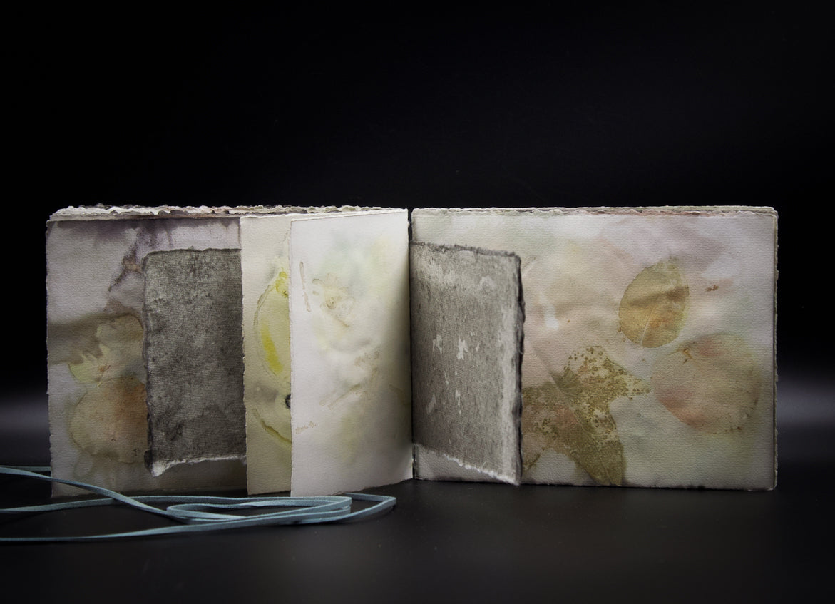 Plant-Stained Paper Journal - "Ashley"  Classic One-Sided - Landscape