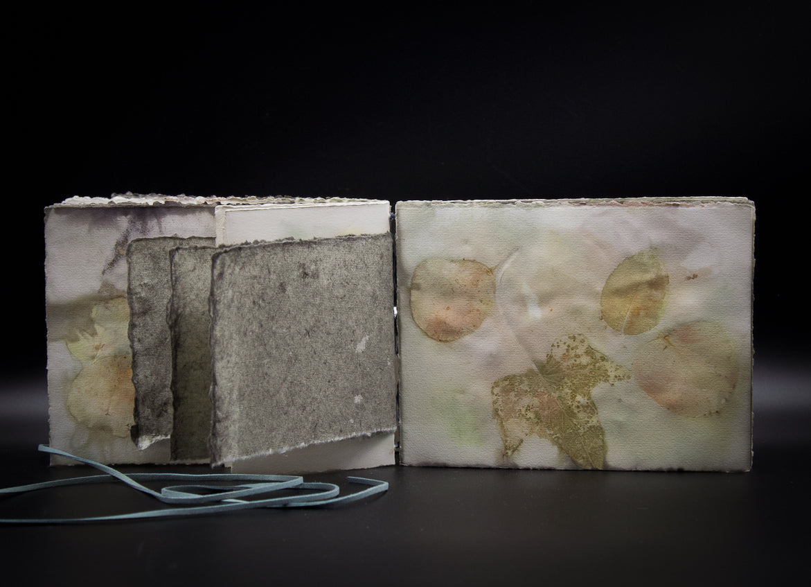 Plant-Stained Paper Journal - "Ashley"  Classic One-Sided - Landscape