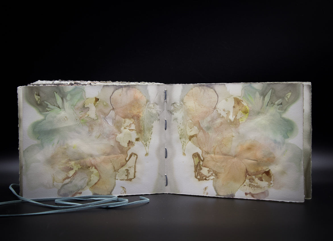 Plant-Stained Paper Journal - "Ashley"  Classic One-Sided - Landscape